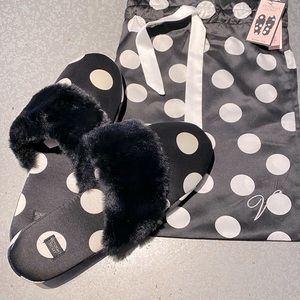Victoria Secret Satin Slippers NWT